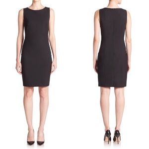 Theory stretch silk blend sheath dress